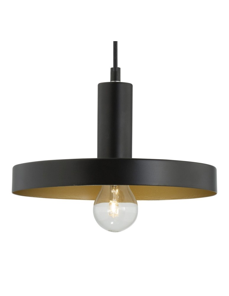 Lampy wiszące - Luces Exclusivas CUENCA Wisząca 1xE27 LED czarny/złoty LE41982 - product kolory-swiatla.pl 2