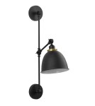 Kinkiety na wysięgniku - Luces Exclusivas CURICO Ścienna 1xE27 LED czarny/mosiądz LE41988 - product 1
