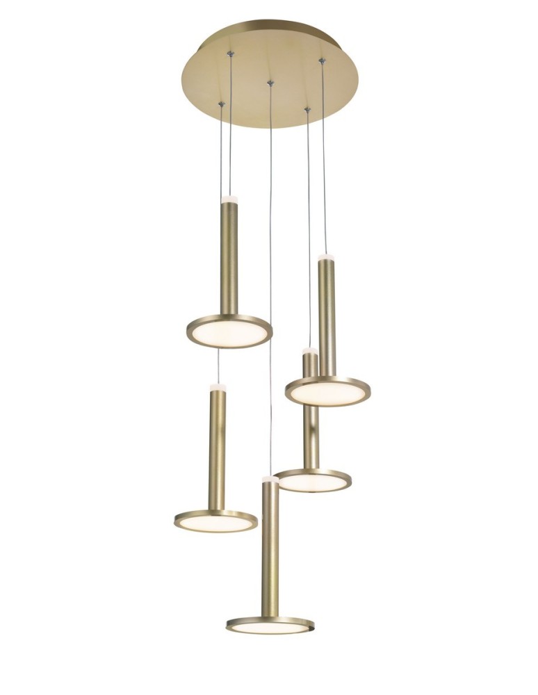 Lampy wiszące LED - Luces Exclusivas ESQUEL Wisząca LED 53W 1967lm 3000K złoty LE41992 - produkt kolory-swiatla.pl 1