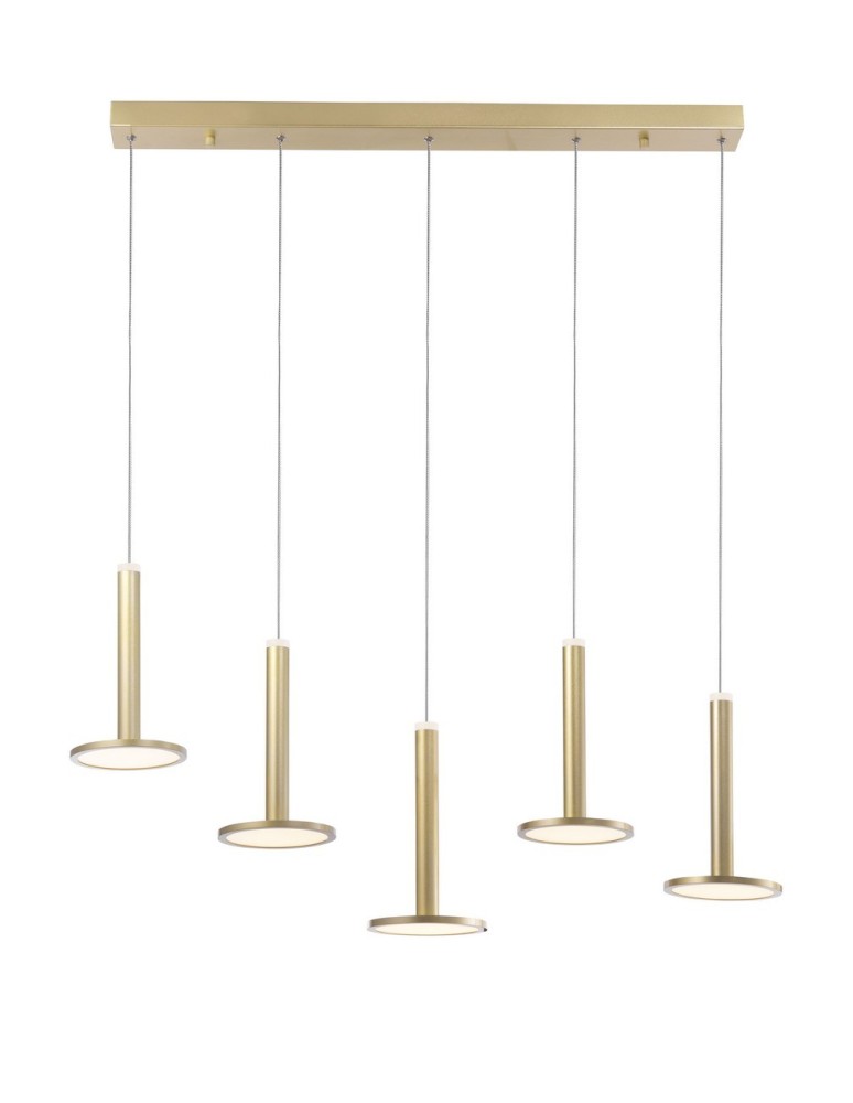 Lampy wiszące LED - Luces Exclusivas ESQUEL Wisząca LED 53W 1967lm 3000K złoty LE41993 - produkt kolory-swiatla.pl 1