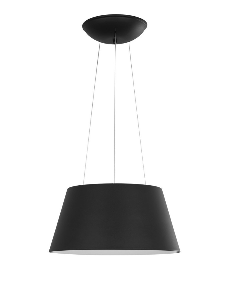 Lampy wiszące z abażurem - Luces Exclusivas GRANDE Wisząca LED 33W 1680lm 3000K czarny/biały mat LE42011 - produkt kolory-swiatla.pl 1