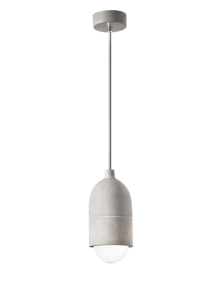 Lampy wiszące - Luces Exclusivas ITAGUI Wisząca 1xE27 LED szary LE42070 - produkt kolory-swiatla.pl 1