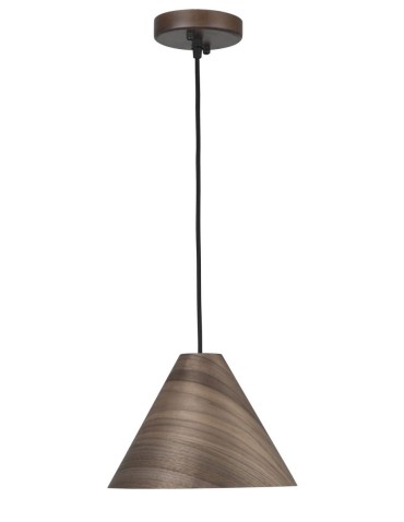 Luces Exclusivas MADRID Wisząca 1xE27 LED ciemny orzech LE42092