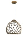 Luces Exclusivas MALAGA Wisząca 1xE27 LED naturalne drewno LE42096