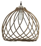 Lampy wiszące - Luces Exclusivas MALAGA Wisząca 1xE27 LED naturalne drewno LE42096 - produkt 2