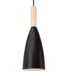 Lampy wiszące - Luces Exclusivas MORENO Wisząca 1xE14 LED czarny/naturalne drewno LE42106 - product 2