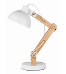 Lampy stołowe do czytania - Luces Exclusivas NIRGUA Biurkowa 1xE27 LED drewno/biały LE42109 - product 1