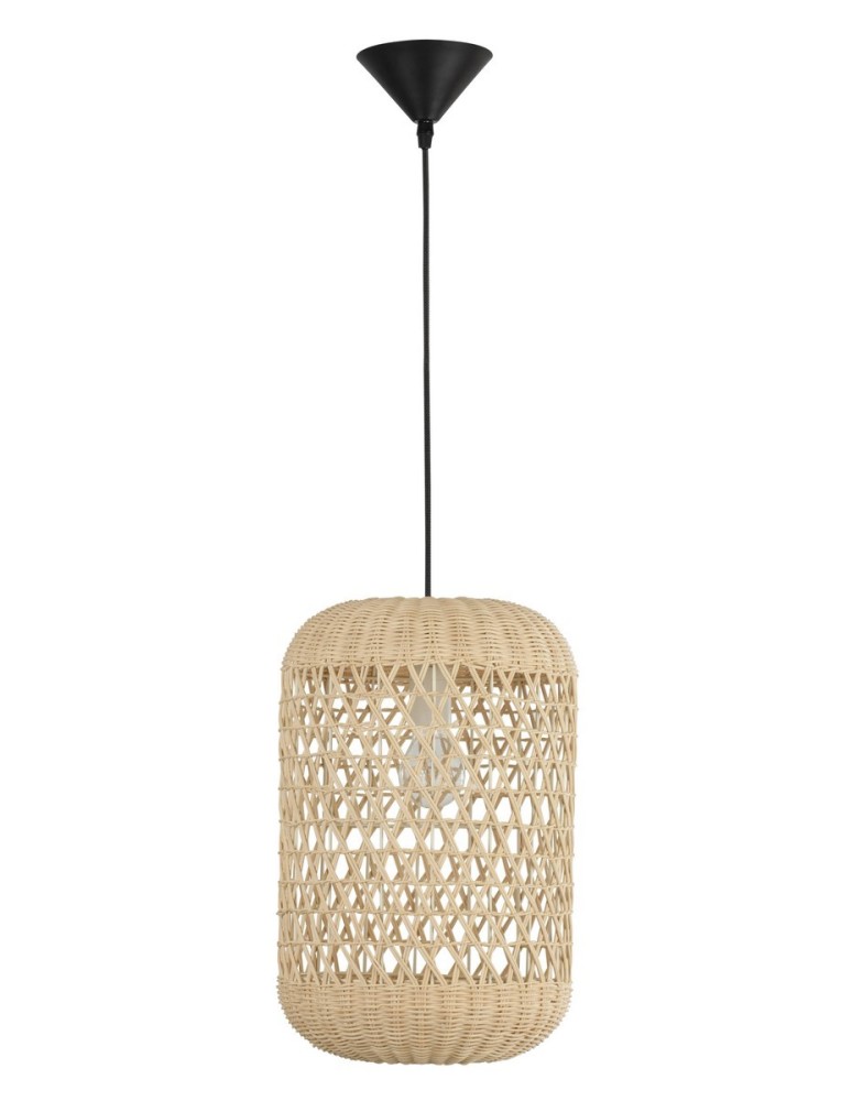 Lampy wiszące boho - Luces Exclusivas PALMAR Wisząca 1xE27 LED naturalny ratan LE42125 - produkt kolory-swiatla.pl 1