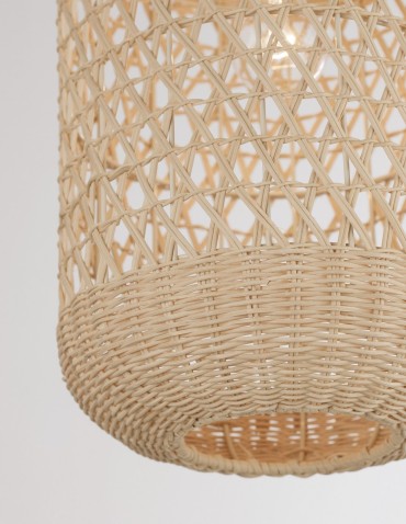 Luces Exclusivas PALMAR Wisząca 1xE27 LED naturalny ratan LE42125 - produkt 2