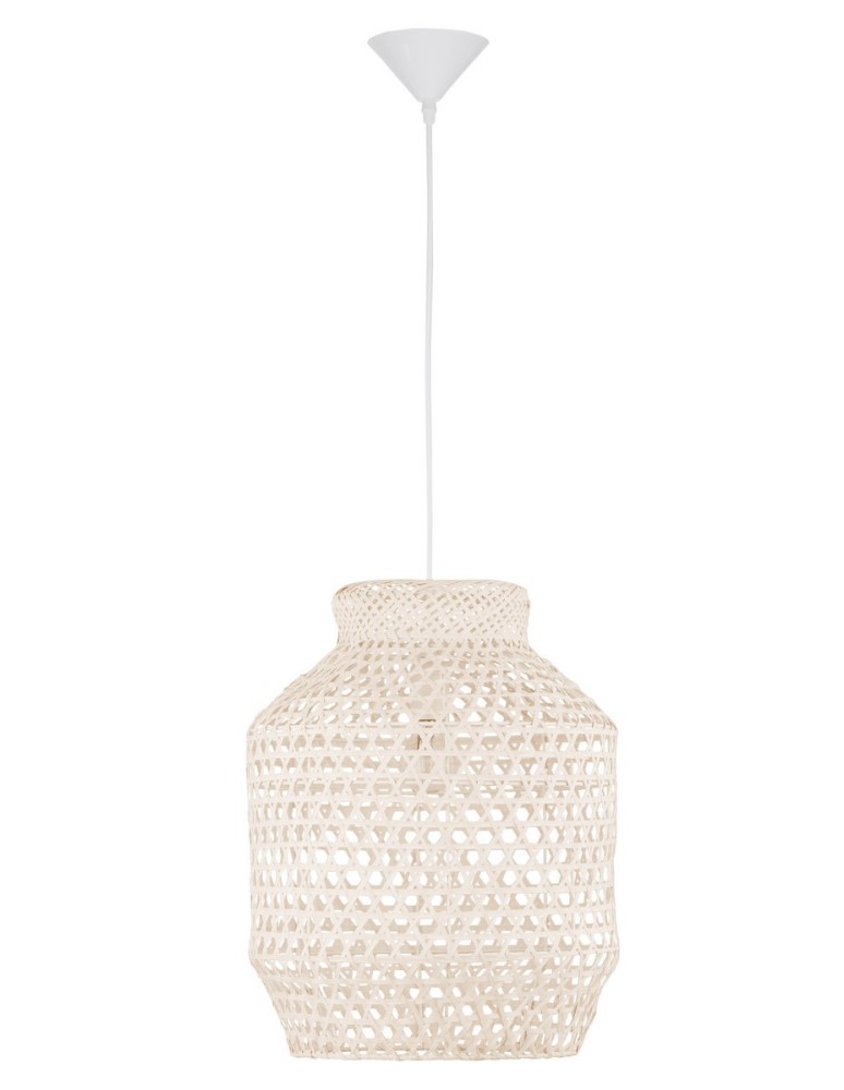 Lampy wiszące boho - Luces Exclusivas PALMAS Wisząca 1xE27 LED biały LE42127 - produkt kolory-swiatla.pl 1