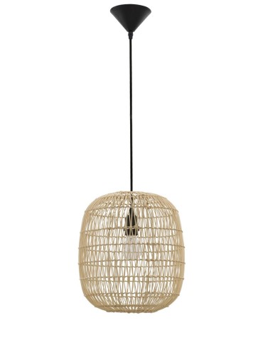 Luces Exclusivas OVIEDO Wisząca 1xE27 LED naturalny ratan LE42128