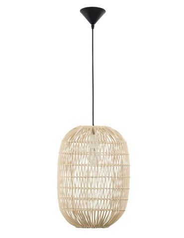 Luces Exclusivas OVIEDO Wisząca 1xE27 LED naturalny ratan LE42129