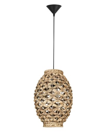 Luces Exclusivas PARANA Wisząca 1xE27 LED naturalny/czarny LE42132