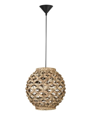 Luces Exclusivas PARANA Wisząca 1xE27 LED naturalny/czarny LE42133