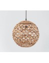 Luces Exclusivas PARANA Wisząca 1xE27 LED naturalny/czarny LE42134