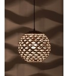 Lampy wiszące boho - Luces Exclusivas PARANA Wisząca 1xE27 LED naturalny/czarny LE42134 - product 2