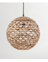 Luces Exclusivas PARANA Wisząca 1xE27 LED naturalny/czarny LE42135