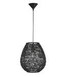 Lampy wiszące boho - Luces Exclusivas PARANA Wisząca 1xE27 LED czarny LE42139 - product 1
