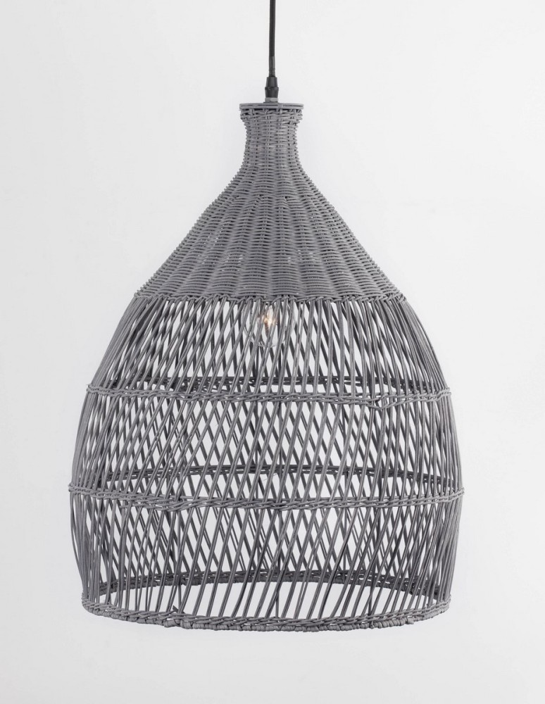 Lampy wiszące boho - Luces Exclusivas PERICO Wisząca 1xE27 LED szary LE42142 - product kolory-swiatla.pl 2