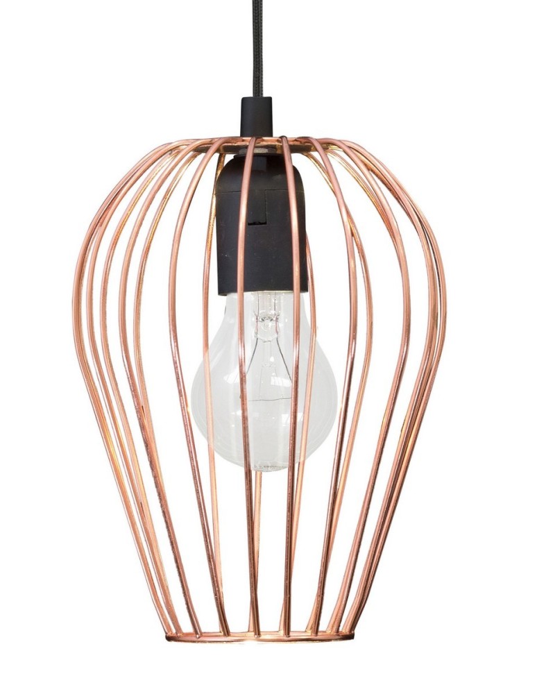 Lampy wiszące - Luces Exclusivas PUENTE Wisząca 1xE27 LED miedziany LE42153 - product kolory-swiatla.pl 2