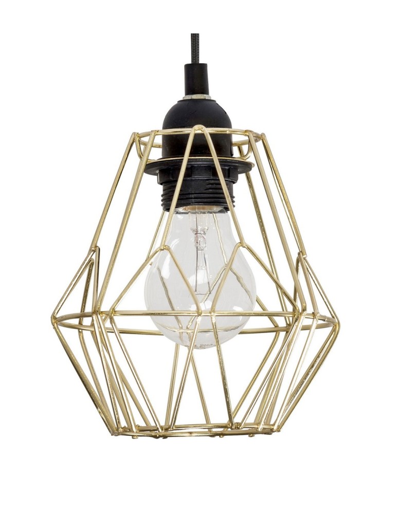 Lampy wiszące - Luces Exclusivas QUIBOR Wisząca 1xE27 LED mosiądz LE42157 - product kolory-swiatla.pl 2