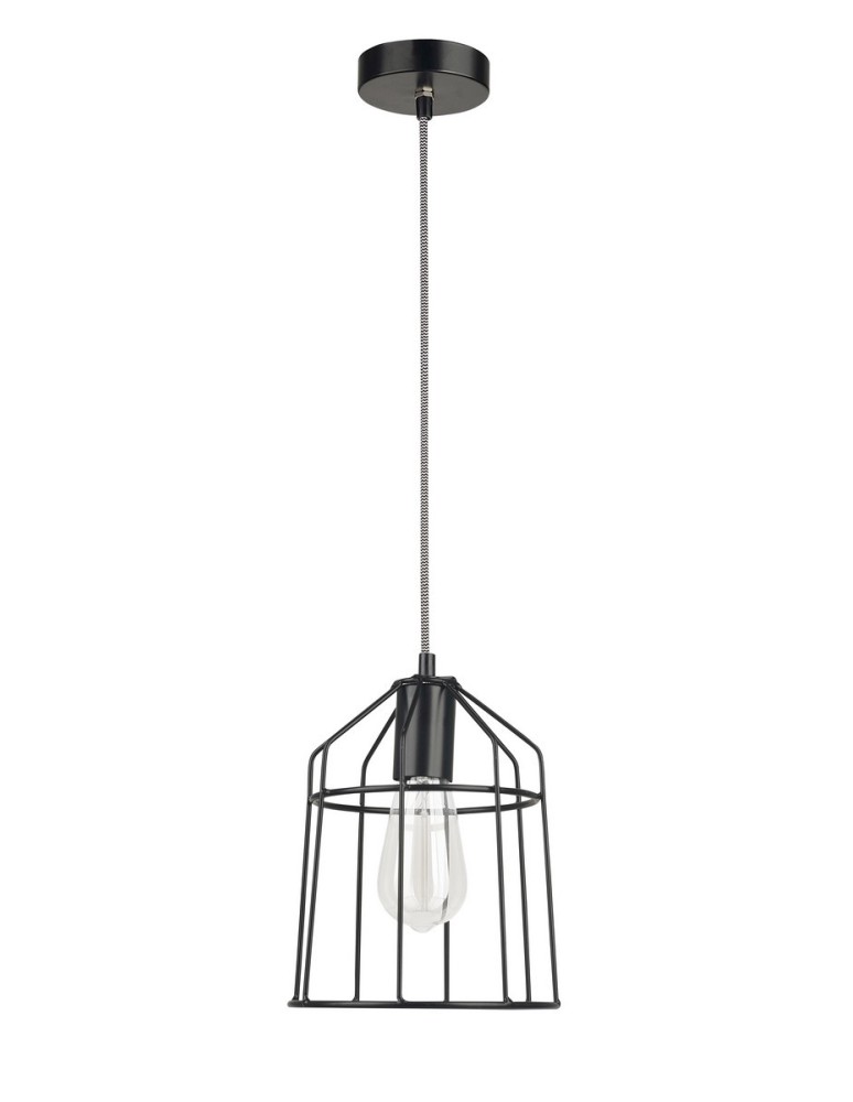 Lampy wiszące - Luces Exclusivas RAWSON Wisząca 1xE27 LED czarny LE42160 - produkt kolory-swiatla.pl 1
