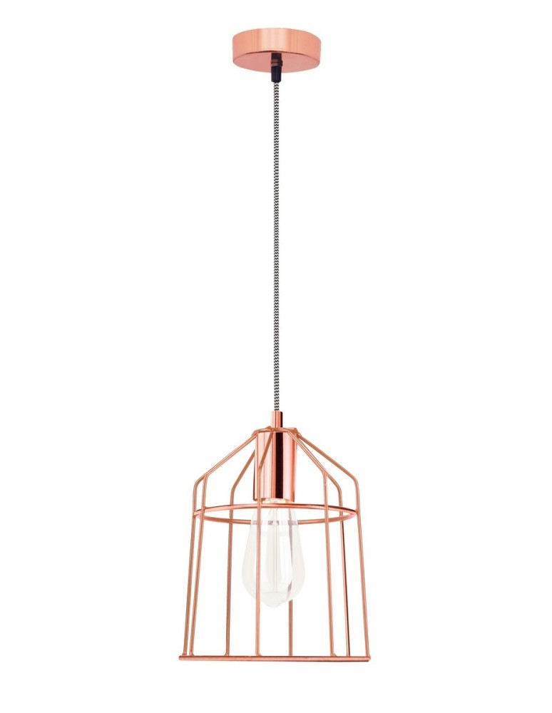 Lampy wiszące - Luces Exclusivas RAWSON Wisząca 1xE27 LED miedziany LE42162 - produkt kolory-swiatla.pl 1