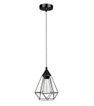 Lampy wiszące - Luces Exclusivas SERENA Wisząca 1xE27 LED czarny LE42163 - product 1