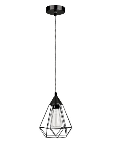 Luces Exclusivas SERENA Wisząca 1xE27 LED czarny LE42163