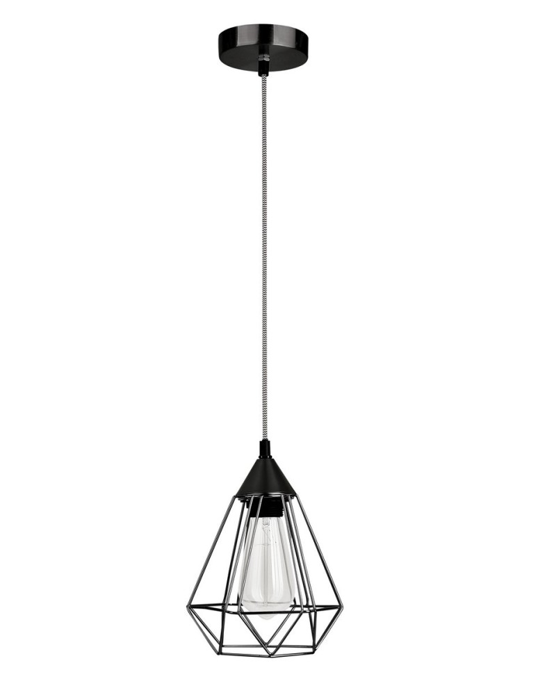Lampy wiszące - Luces Exclusivas SERENA Wisząca 1xE27 LED czarny LE42163 - produkt kolory-swiatla.pl 1