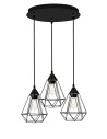 Luces Exclusivas SERENA Wisząca 3xE27 LED czarny LE42164