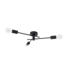 Lampy sufitowe loftowe - industrialne - Luces Exclusivas SOCOPO Sufitowa 3xE27 LED czarny LE42175 - product 1