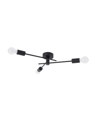 Luces Exclusivas SOCOPO Sufitowa 3xE27 LED czarny LE42175