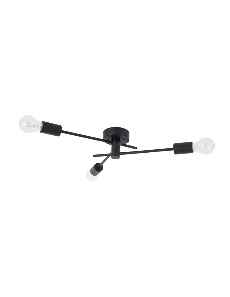 Lampy sufitowe loftowe - industrialne - Luces Exclusivas SOCOPO Sufitowa 3xE27 LED czarny LE42175 - produkt kolory-swiatla.pl 1
