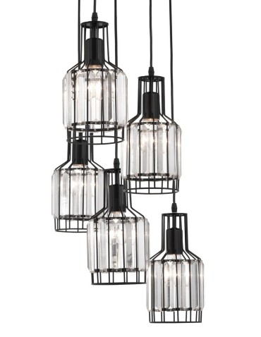 Luces Exclusivas TANDIL Wisząca 5xE27 LED czarny LE42178 - produkt 2