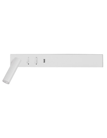 Luces Exclusivas ZARATE USB Ścienna LED 5W+3W 560lm 3000K biały mat LE42221