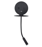 Kinkiety do czytania - Luces Exclusivas ACACIAS USB Ścienna LED 6W+3W 520lm 3000K czarny LE42227 - product 1