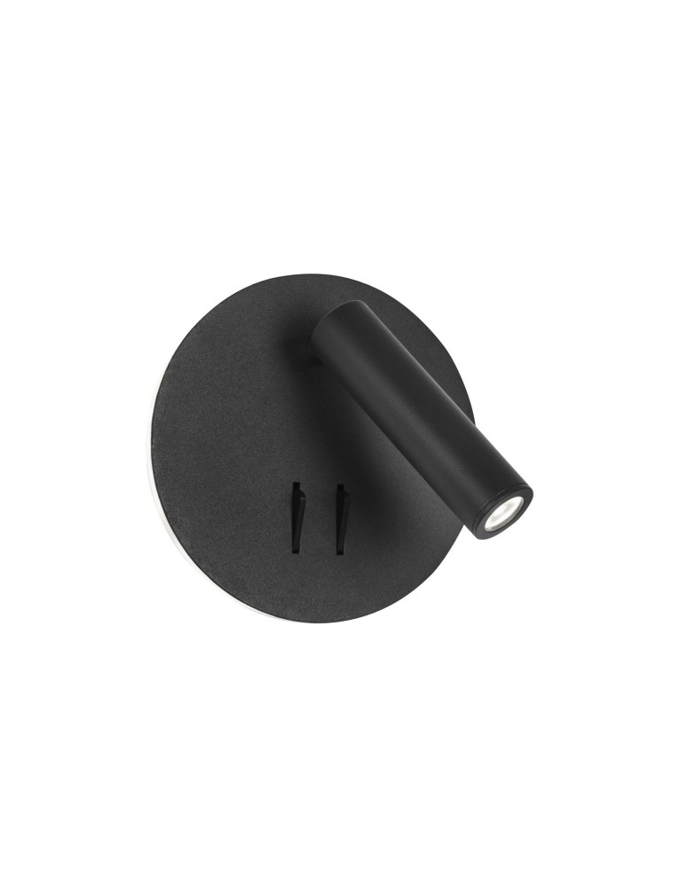Kinkiety do czytania - Luces Exclusivas ARMILLA Ścienna LED 9W 780lm 3000K czarny mat LE42240 - produkt kolory-swiatla.pl 1