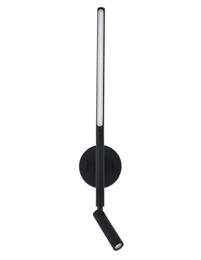 Kinkiety do czytania - Luces Exclusivas BIESCAS Ścienna LED 6W+3W 520lm 3000K czarny mat LE42260 - produkt kolory-swiatla.pl 1