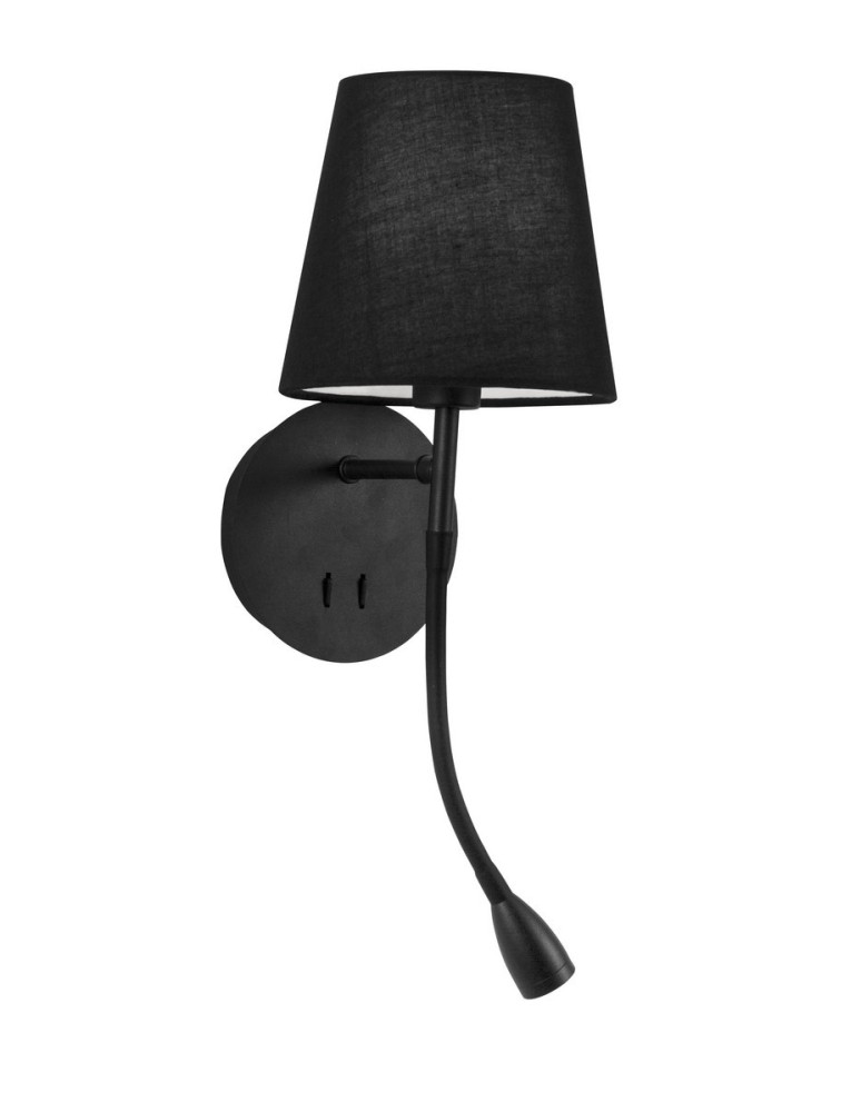 Kinkiety do czytania - Luces Exclusivas BRAGADO Ścienna LED 3W 180lm 3000K / czarny LE42269 - produkt kolory-swiatla.pl 1