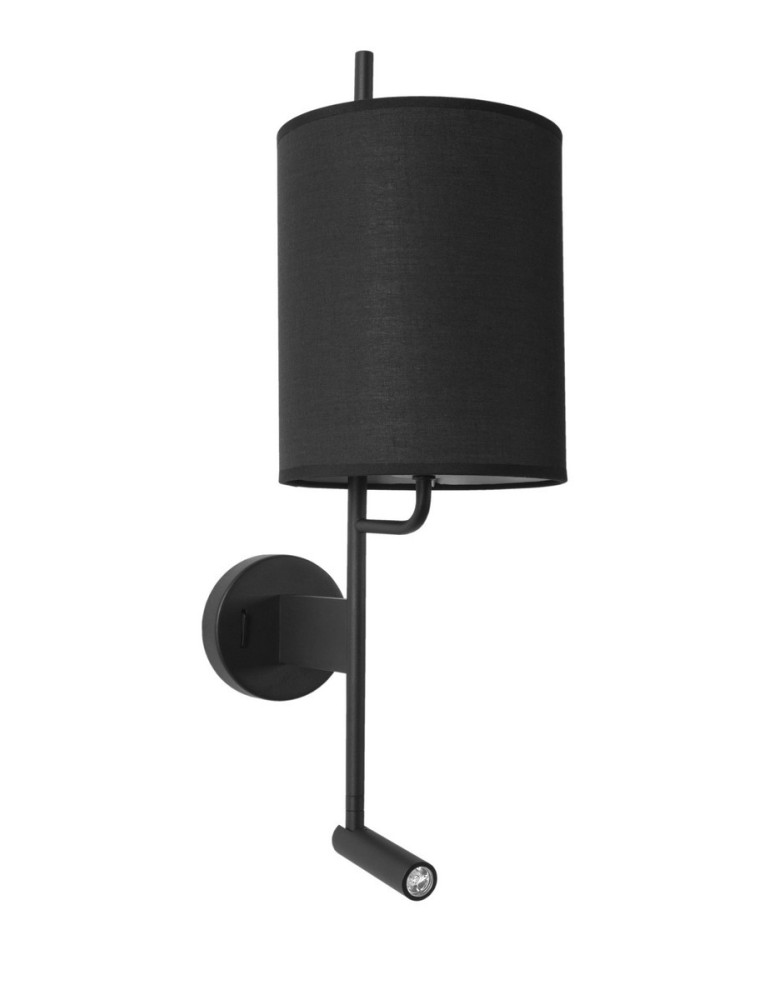 Kinkiety do czytania - Luces Exclusivas BRUNETE Ścienna LED 3W 210lm 3000K / czarny LE42270 - produkt kolory-swiatla.pl 1