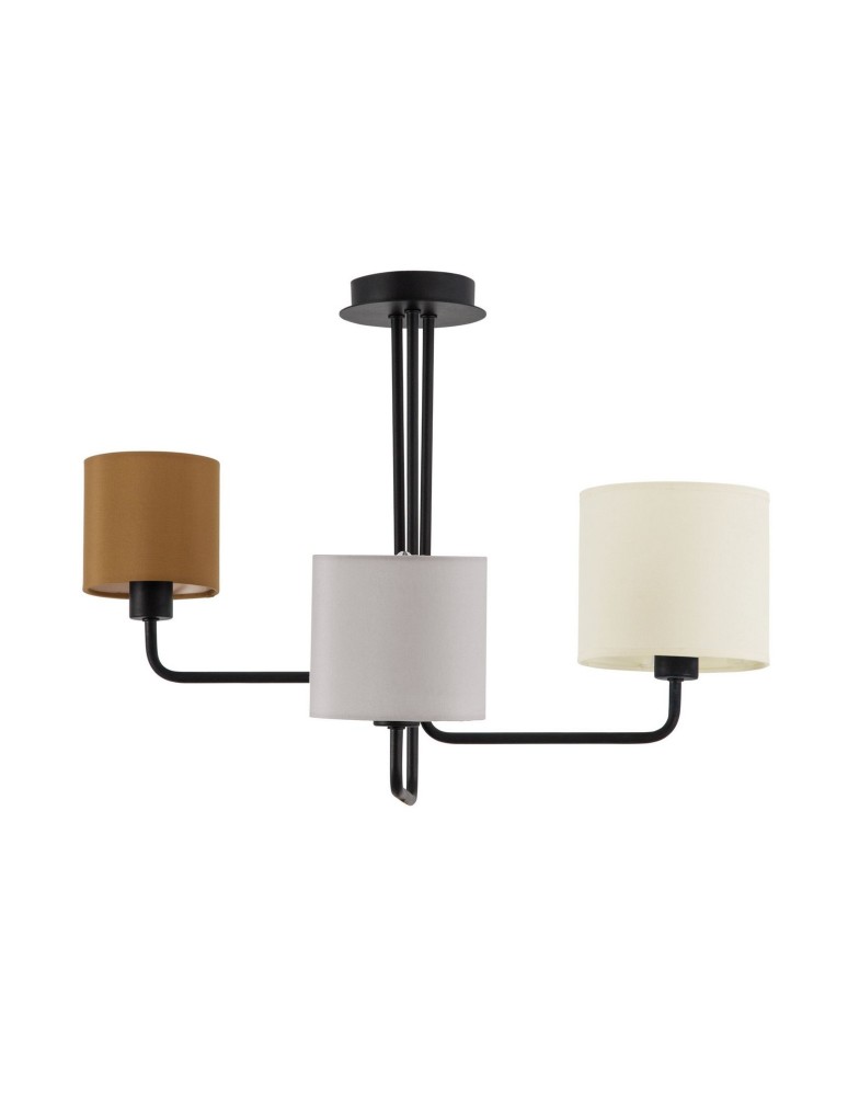 Żyrandole nowoczesne - Luces Exclusivas CABELLO Wisząca 3xLED E14 czarny/szary/brązowy LE42275 - produkt kolory-swiatla.pl 1