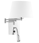 Kinkiety do czytania - Luces Exclusivas CABIMAS Ścienna LED 3W 180lm 3000K/ biały/chromowany LE42276 - product 1