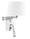 Luces Exclusivas CABIMAS Ścienna LED 3W 180lm 3000K/ biały/chromowany LE42276