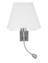 Luces Exclusivas CACERES Ścienna LED 3W 190lm 3000K/ nikiel/biały LE42280