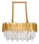 Żyrandole glamour - Luces Exclusivas CAMPANA Wisząca 8xLED E14 złoty LE42289 - product 1