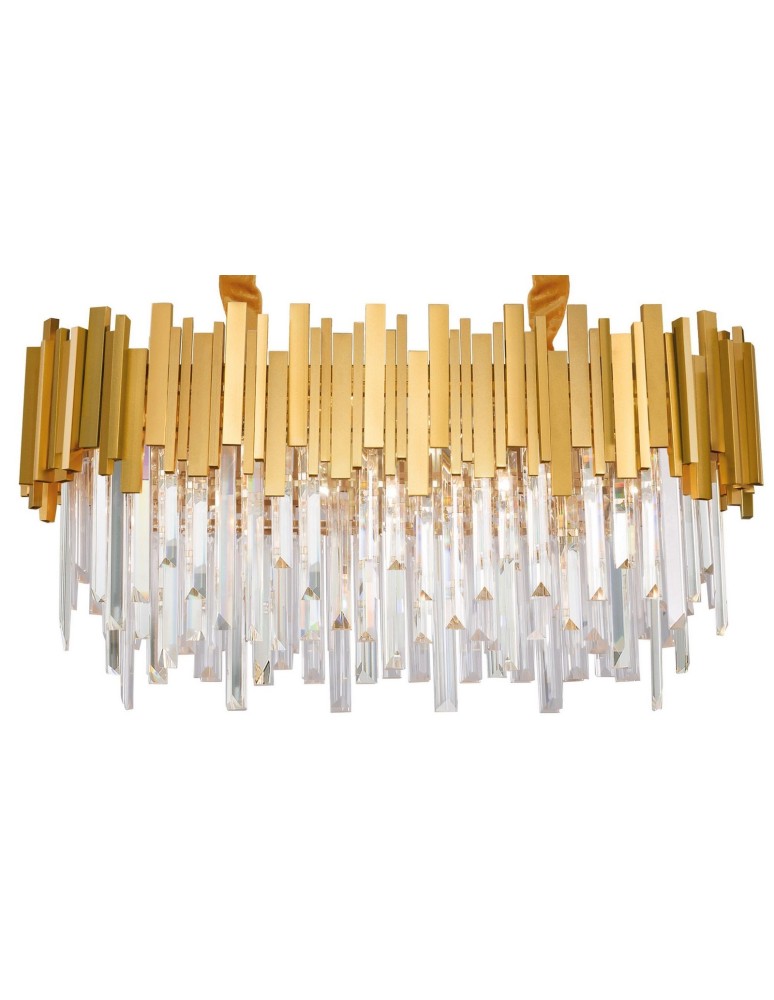 Żyrandole glamour - Luces Exclusivas CAMPANA Wisząca 8xLED E14 złoty LE42289 - product kolory-swiatla.pl 2