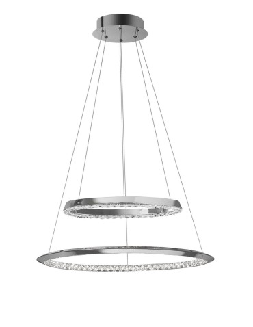 Luces Exclusivas CAUCETE Wisząca LED 36W 1980lm 3000K Ściemnialna chrom LE42309