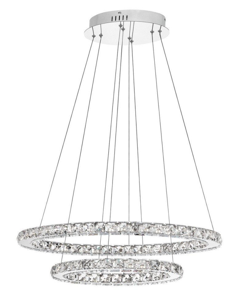 Lampy wiszące okręgi - Luces Exclusivas CEDEIRA Wisząca LED 40W 2400lm 3000K chrom LE42313 - produkt kolory-swiatla.pl 1