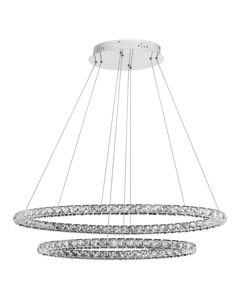 Lampy wiszące okręgi - Luces Exclusivas CEDEIRA Wisząca LED 52W 3120lm 3000K chrom LE42315 - produkt kolory-swiatla.pl 1